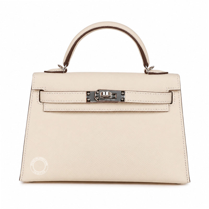 Hermès Kelly 20cm Nata Epsom PHW