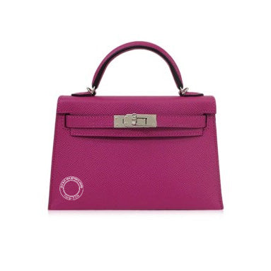 Hermès Kelly 20cm Rose Pourpre Epsom PHW