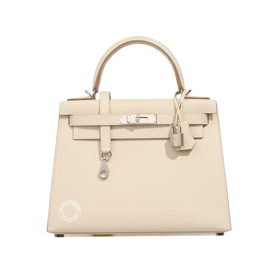 Hermès Kelly 28cm Craie Epsom PHW