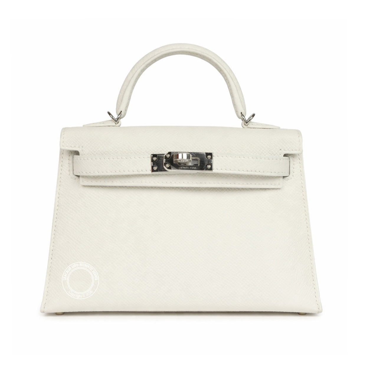 Hermès Kelly 20cm New White Epsom PHW