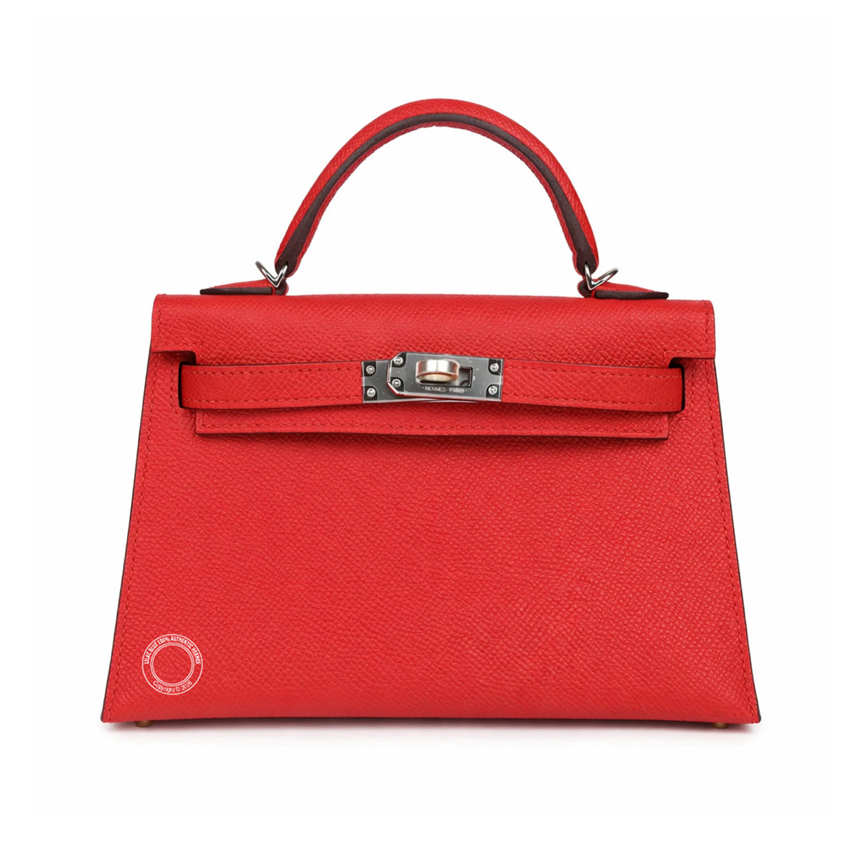 Hermès Kelly 20cm Rouge Radieux Epsom PHW