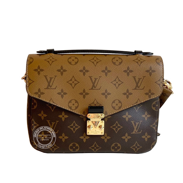Louis Vuitton Pochette Metis Monogram Reverse GHW - Preloved