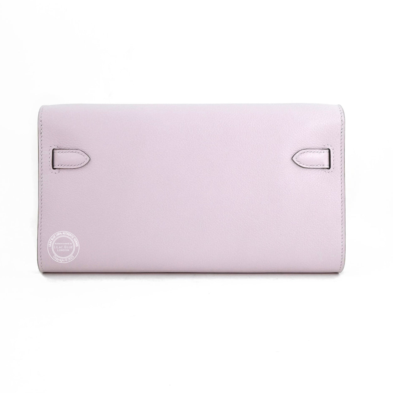 Hermès Kelly 20cm Wallet to Go Mauve Pale Evercolor PHW
