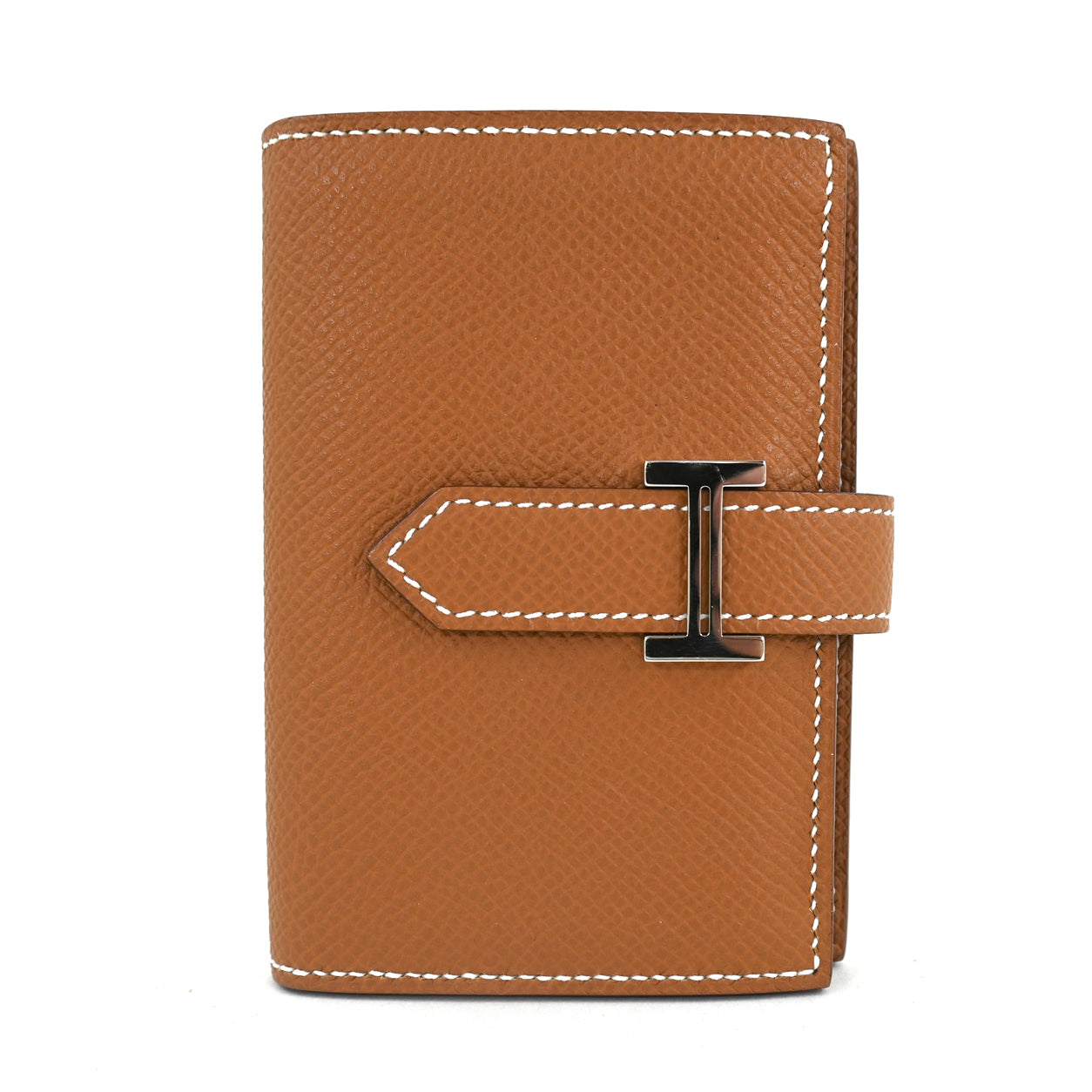 Hermès Bearn Mini Wallet.  Gold. Epsom. PHW