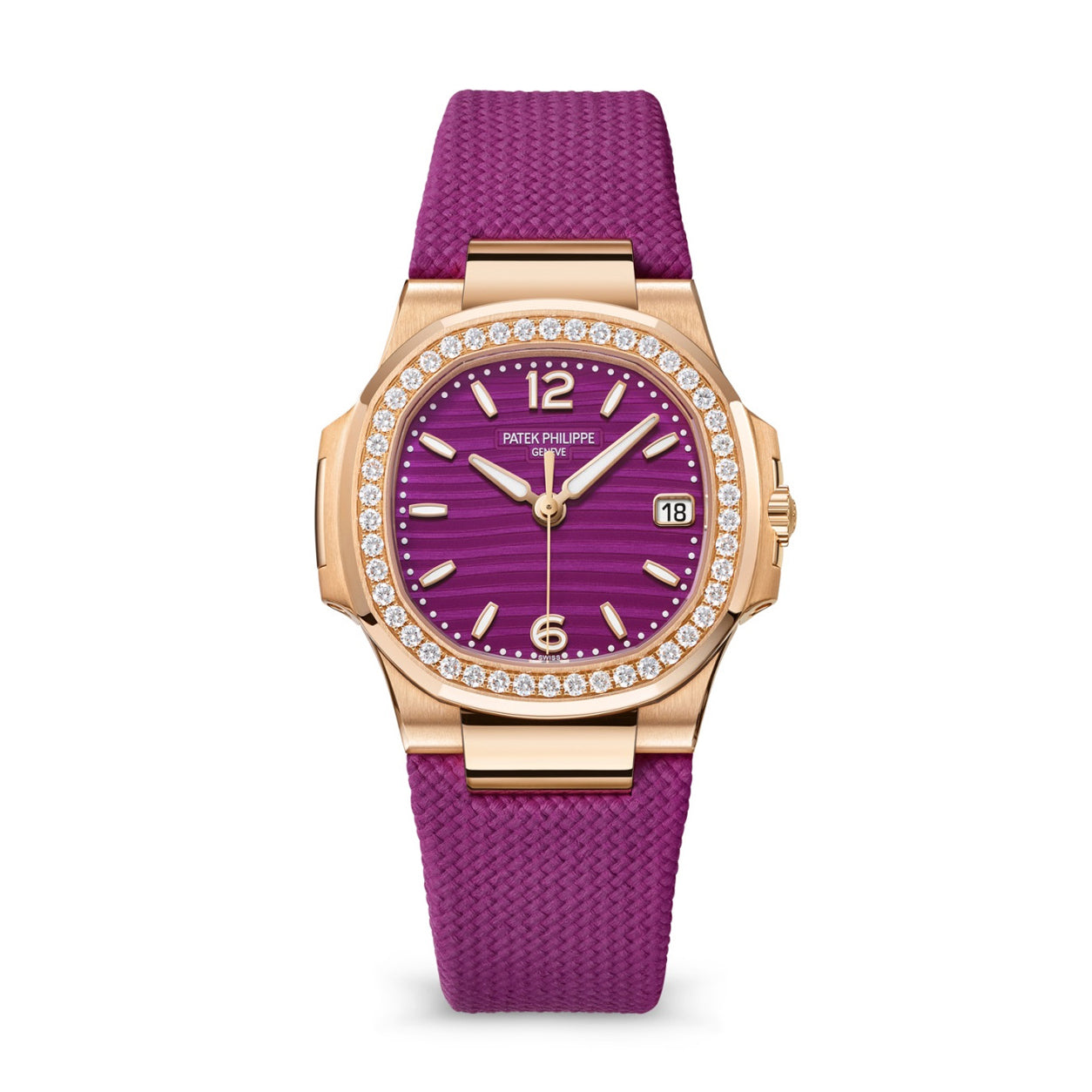 Patek Philippe Nautilus Rose Gold Purple Dial 7010/R-013