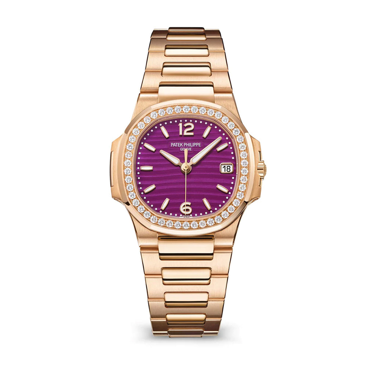 Patek Philippe Nautilus Rose Gold Purple Dial 7010/1R-013