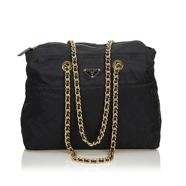 Prada Tessuto in Black Quilted Nylon - Preloved