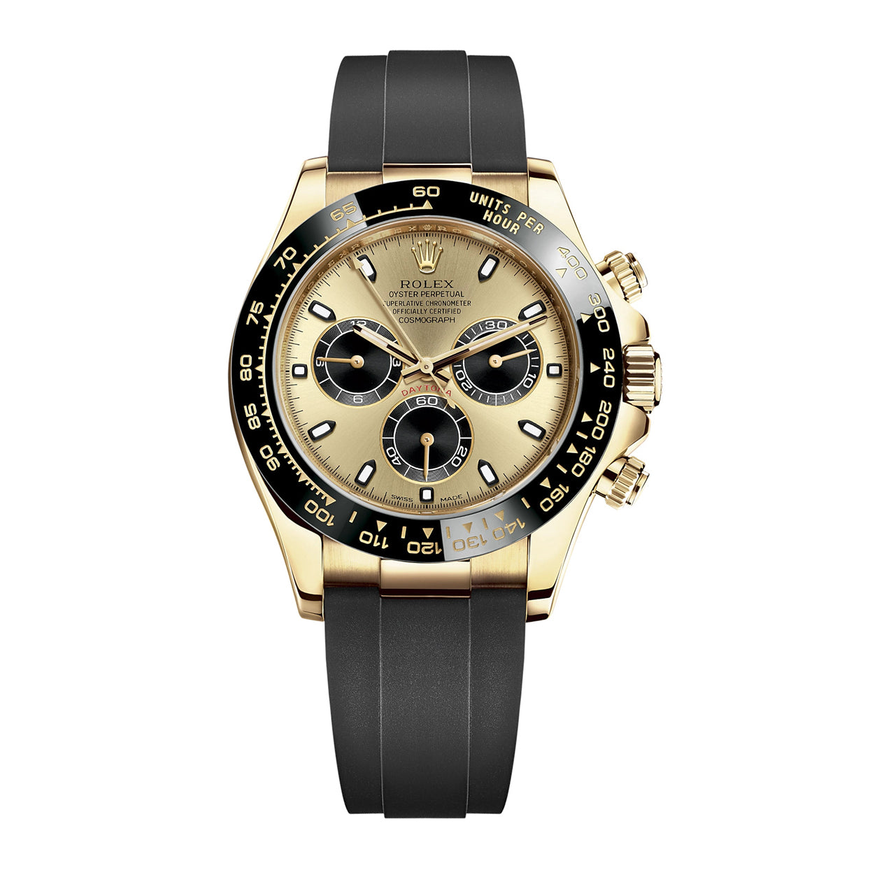 Rolex Daytona 40mm Yellow Gold Black/Champagne Dial 116518LN