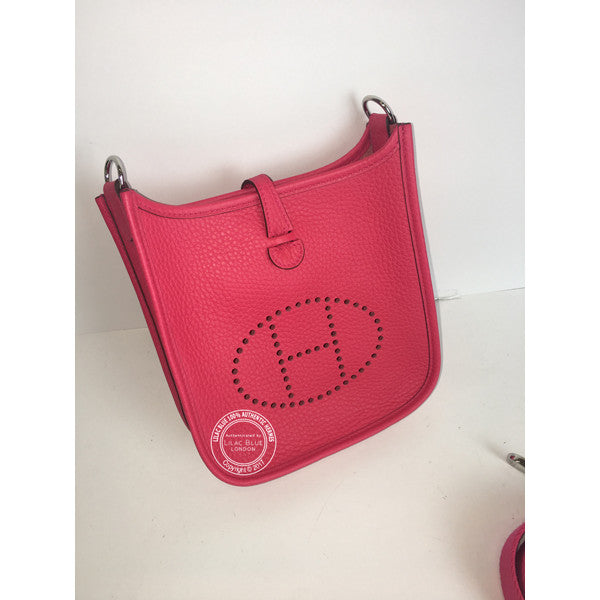 Hermès Evelyne 16cm Rose Extreme Mini Clemence