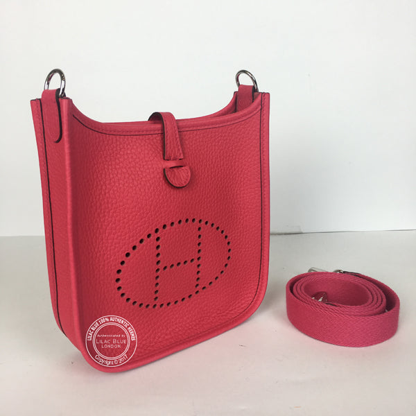 Hermès Evelyne 16cm Rose Extreme Mini Clemence