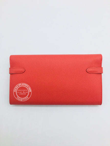 Hermès Kelly Wallet in Rose Jaipur Epsom PHW