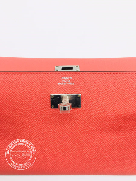 Hermès Kelly Wallet in Rose Jaipur Epsom PHW