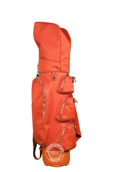 Hermès Limited Edition Sac A Golf Chevron & Brique Buffalo Leather PHW
