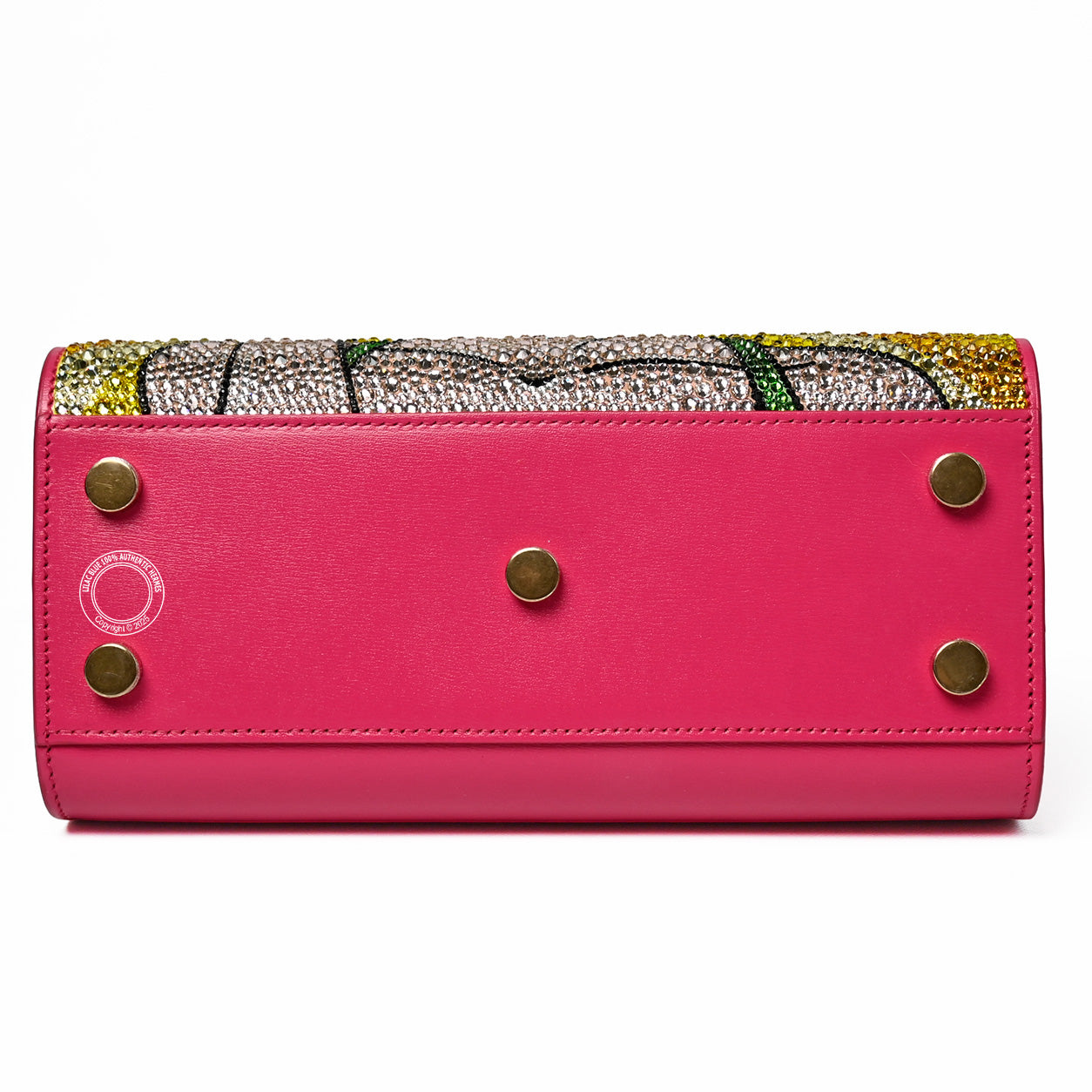 Saint Laurent Sac de Jour Nano Pink/Pop Art Calfskin with Swarovski Crystals