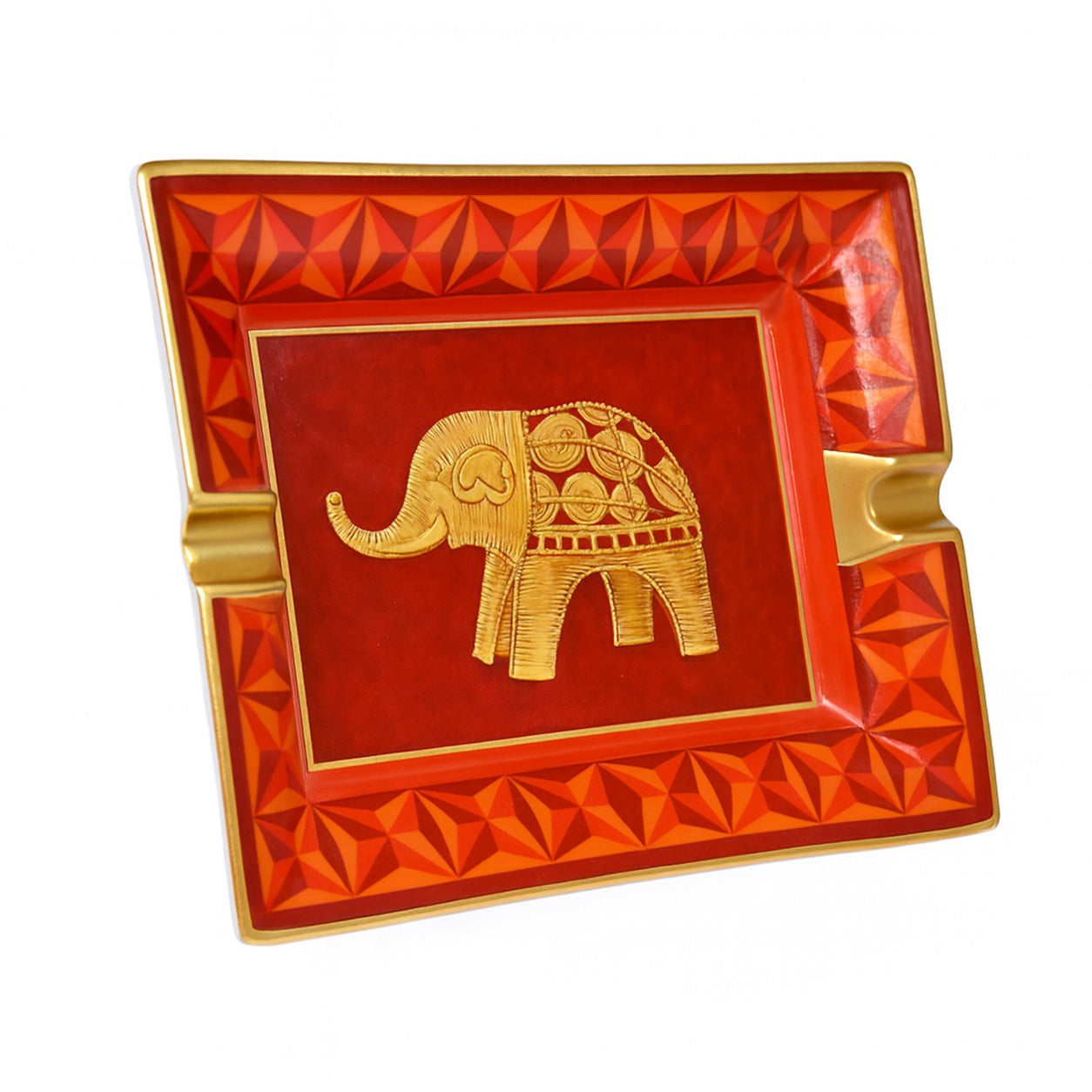 Hermès Ashtray Elephant in Rouge