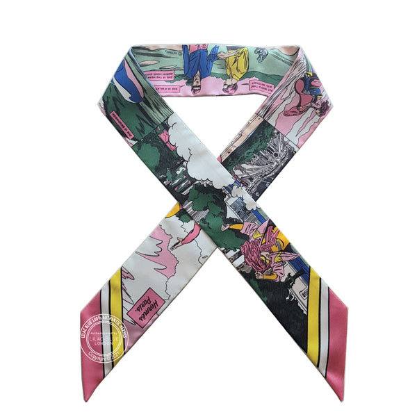 Hermès Twilly Wow. Rose, Vert, Jaune