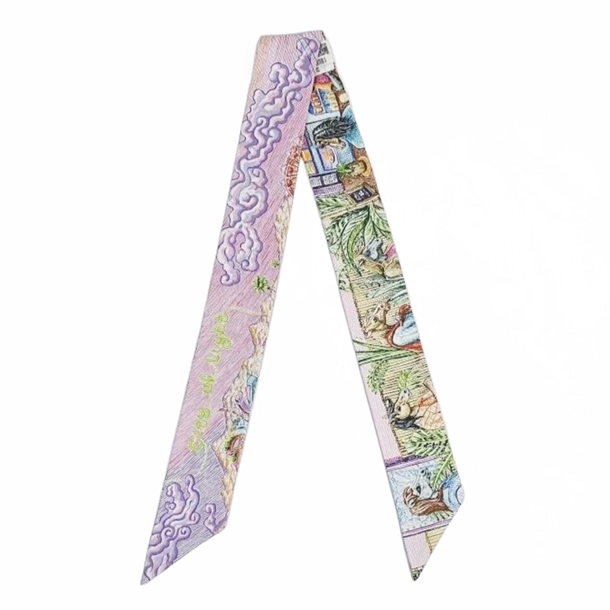Hermès Twilly City of Light. Rose/Violet/Multi