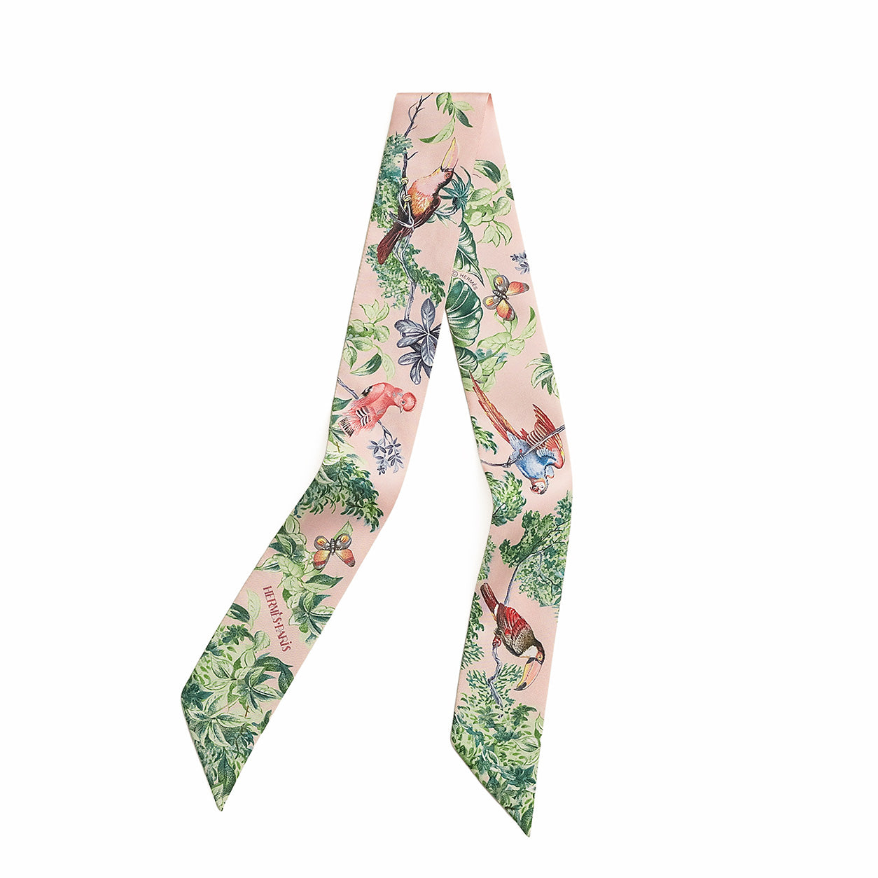 Hermès Twilly Equateur. Rose Nacre/Vert/Gris