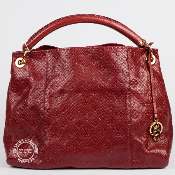 Louis Vuitton Artsy MM Limited Edition in Raspberry Red - Lilac Blue