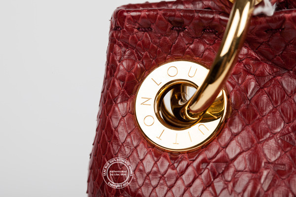 Louis Vuitton Artsy Handbag Monogram Embossed Python MM