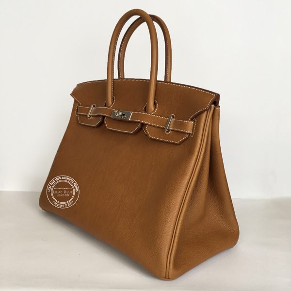 Hermes Birkin Bag 25CM Barenia Leather Gold Hardware