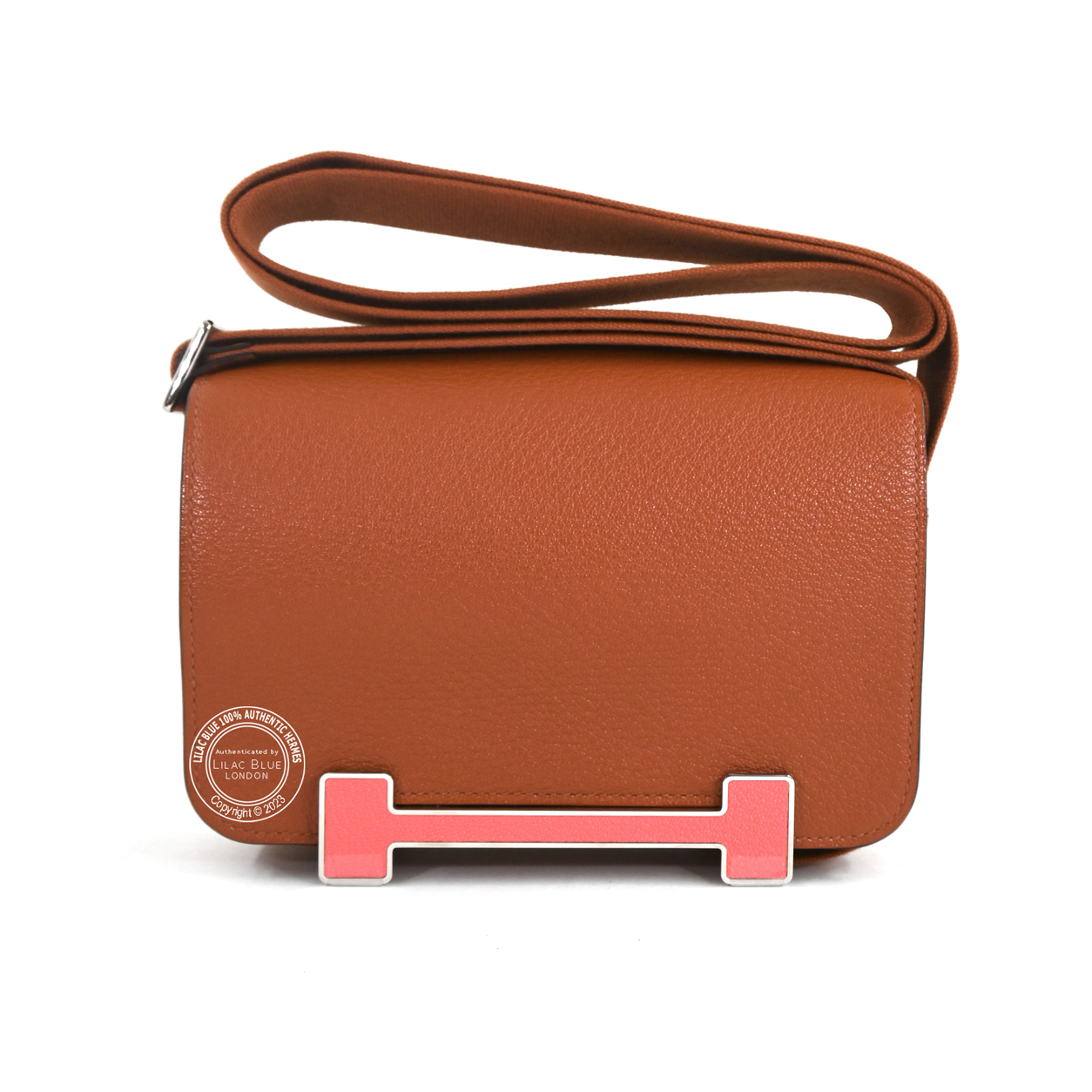 Hermes Garden Party 30cm Rose Texas/Rouge H Canvas/Leather PHW